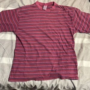 Thrifted Gap Stripped Shirt Rose Color
